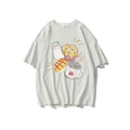 Women's Cotton Vintage Print Crew-Neck T-Shirt