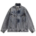 Men's Washed Vintage Denim Loose Jacket