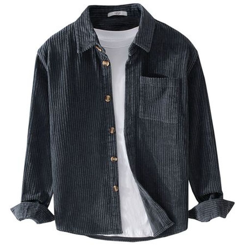 Men's Long-Sleeved Simple Casual Jacket