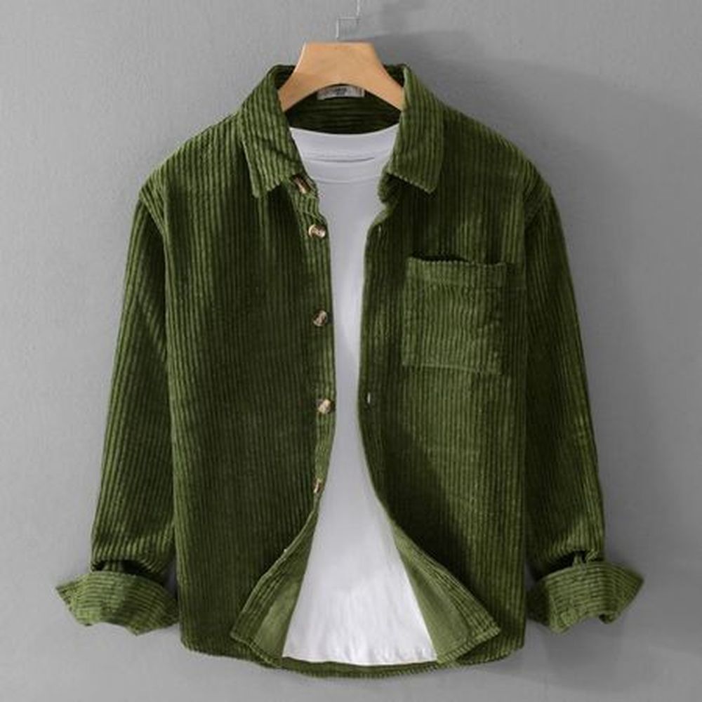 Men's Long-Sleeved Simple Casual Jacket